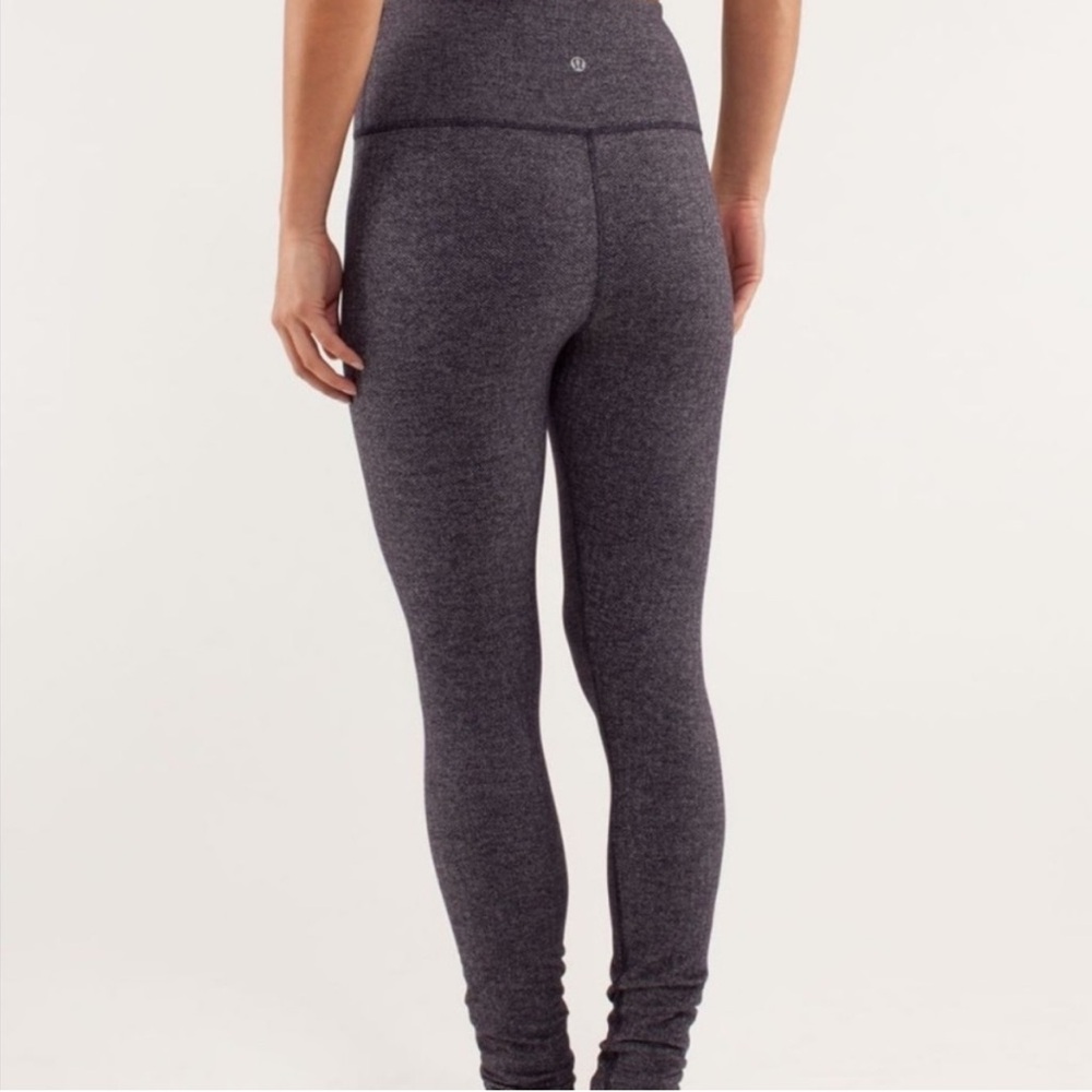 Lululemon Gray High-Waisted Herrinbone Sz 8